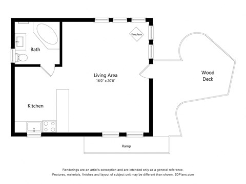 Cabin studio 1 bath at Salinas Sunset Apartments, Salinas, CA, 93907